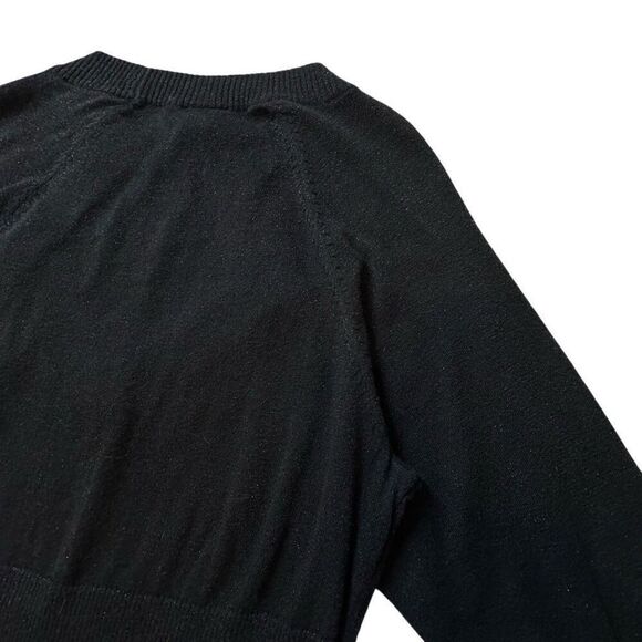 Torrid Metallic Sweater Knit Tunic Women’s 2X Black Sparkle Cut Out - Picture 10 of 12